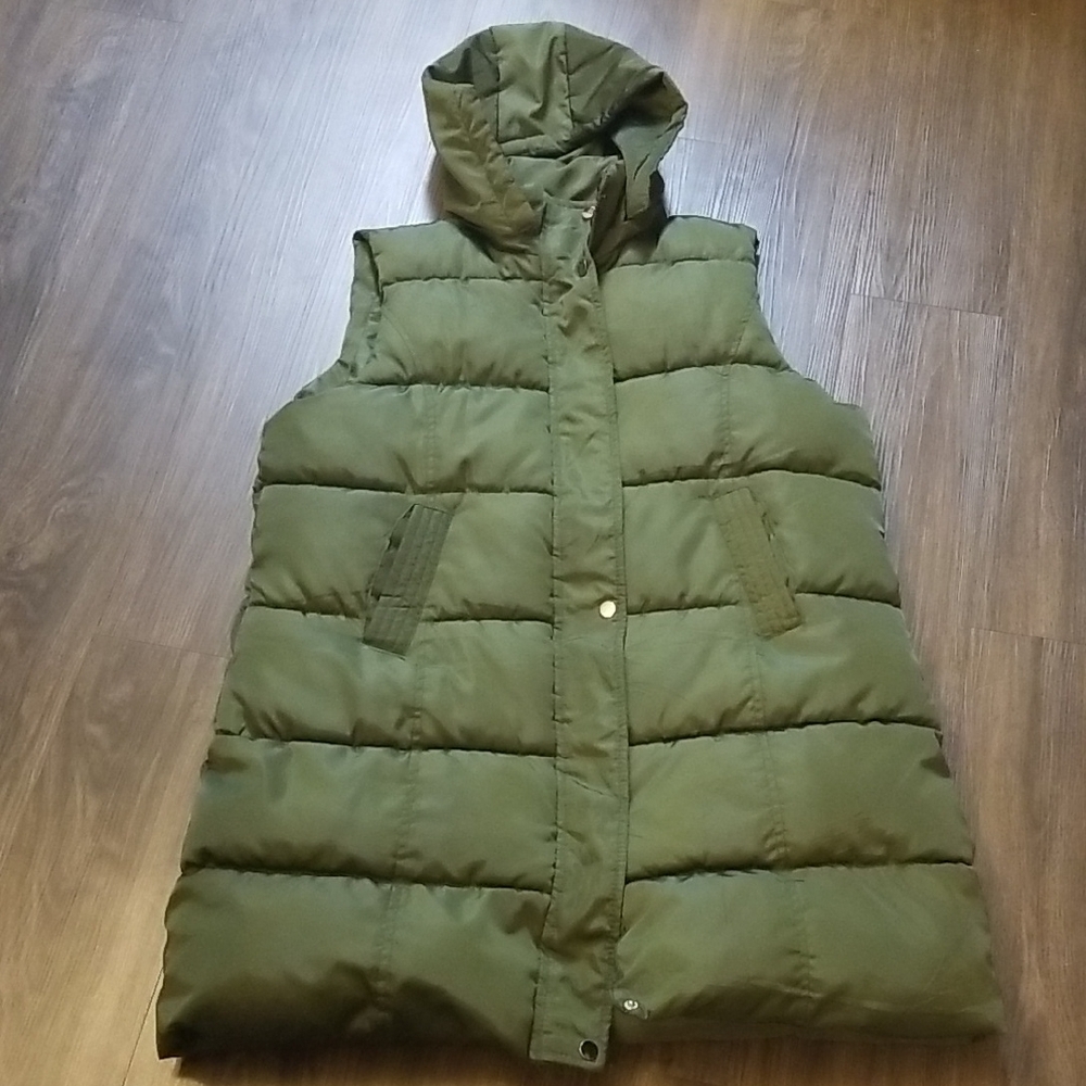 PUFFER VEST, LONG, WMS XL